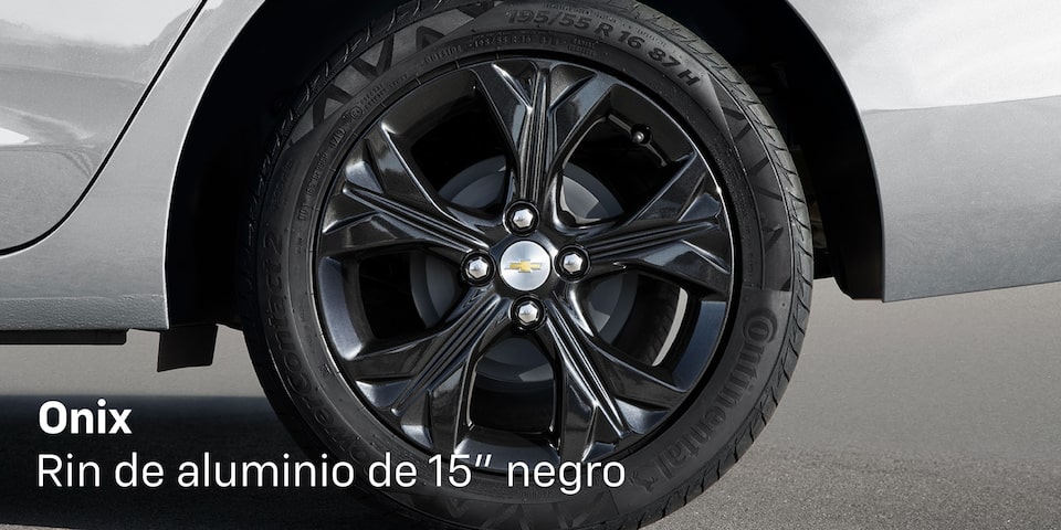 Accesorios Originales Chevrolet® Onix Rin de aluminio de 15" Negro