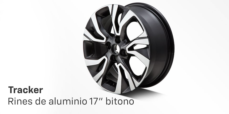 Accesorios Originales Chevrolet® Tracker Rines de aluminio 17" bitono