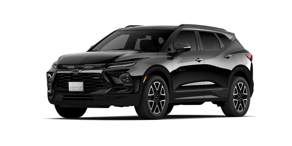 Chevrolet Blazer 2025, camioneta mediana en color negro