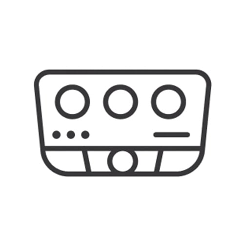 Ícono sistema de infoentrenimiento