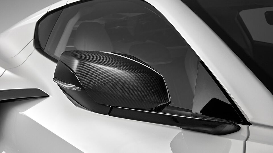 Cubiertas de espejo en fibras de carbono para chevrolet Corvette Z06 2024