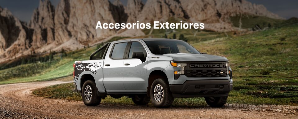 Catálogo de accesorios externos para tu camioneta de trabajo Chevrolet Silverado Turbo 2025